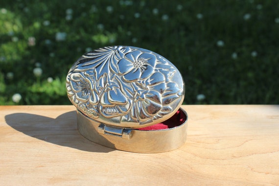 Vintage International Silver Company Jewelry Box … - image 2