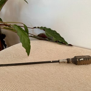 Vintage Wood Handled Screwdriver, MAC marking, Wooden Tools, Flat Head Hand Tool