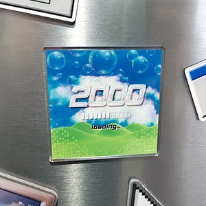 2000s Loading Screen Magnet | Y2K Nostalgia, Webcore Art, Frutiger Aero Decor