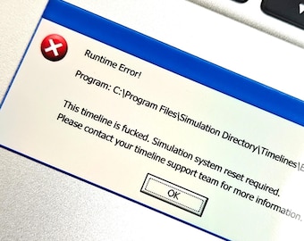 2000s Computer Error Sticker | Retro Laptop Decal, Webcore Stickers
