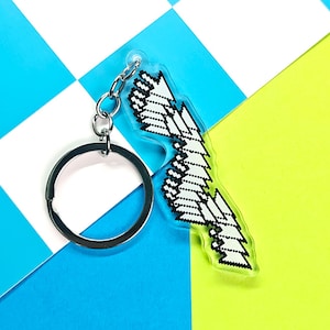 Retro Computer Cursor Keychain | 90s Nostalgia, Y2K Retro Tech, Pixel Art Accessories