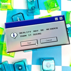 90s Retro Computer Pop Up Sticker | Y2K Nostalgia, Webcore Stickers