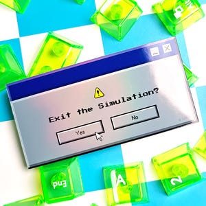 90s Retro Computer Error Sticker | Y2K Nostalgia, Webcore Stickers