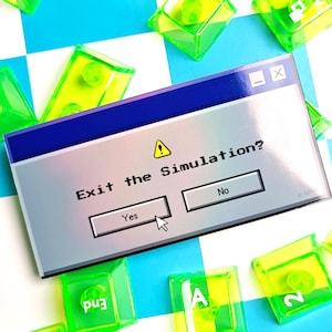 90s Retro Computer Error Sticker | Y2K Nostalgia, Webcore Stickers