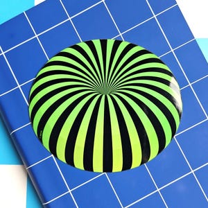 Neon Green Orb Sticker | Psychedelic Art, Trippy Laptop Decal
