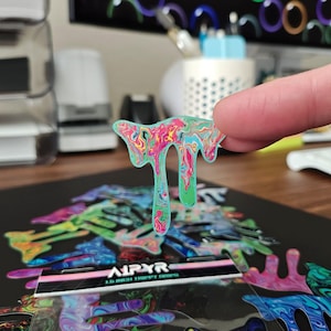 1.5 inch Trippy Blob Stickers