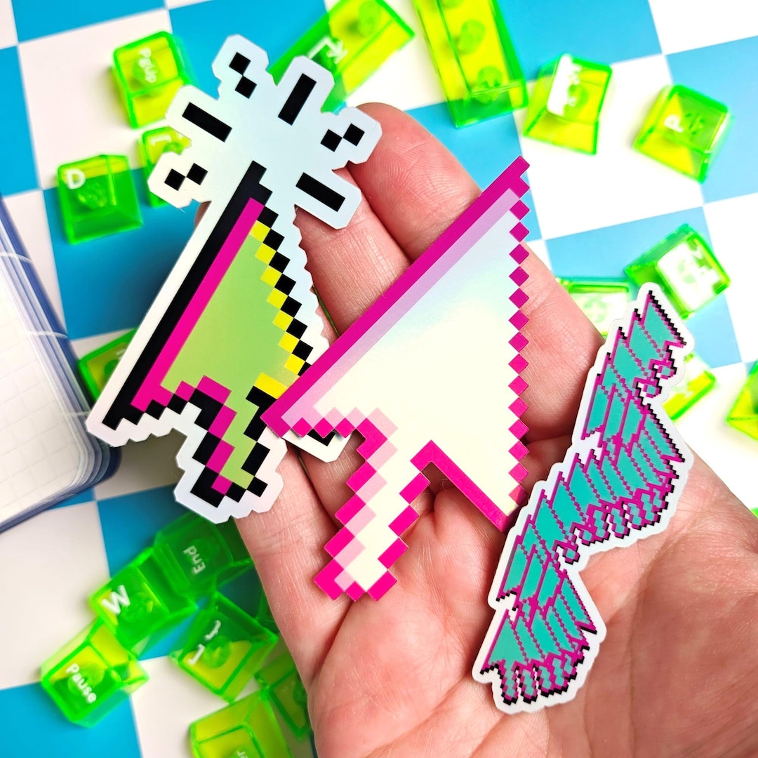 Retro Computer Cursors Sticker Pack - Etsy