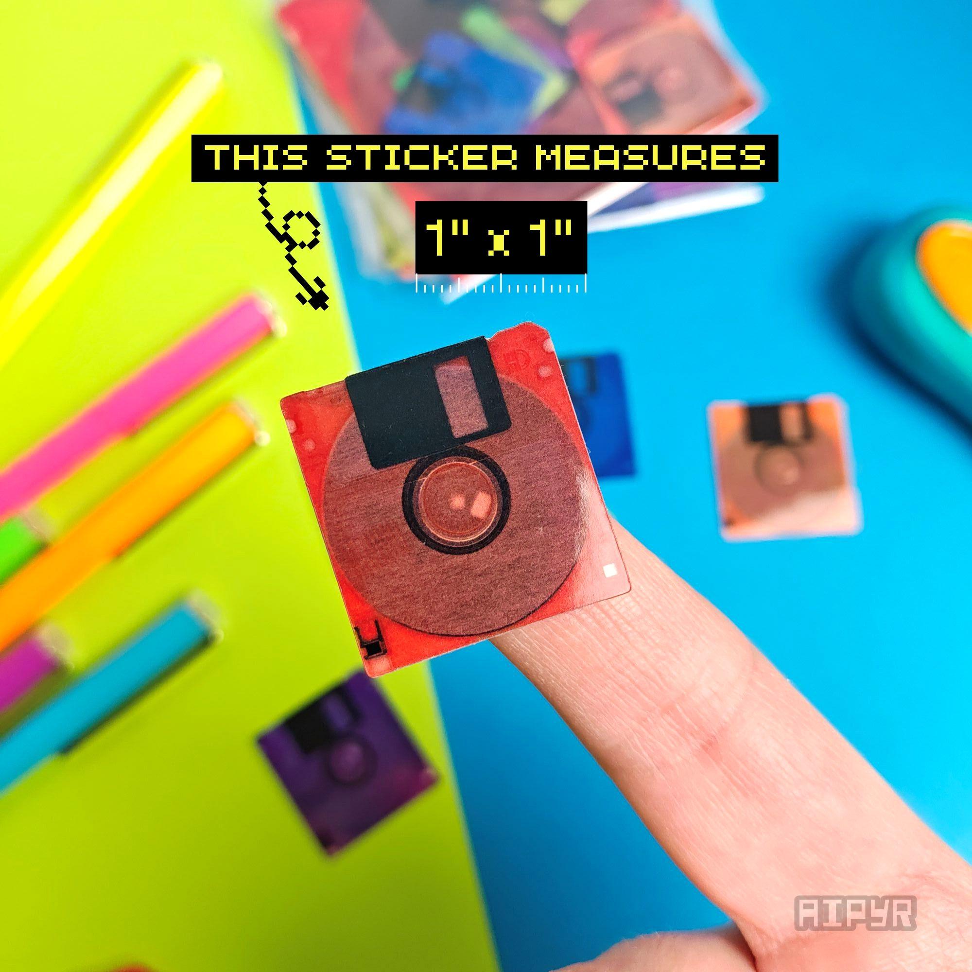 Floppy Disks Mini Sticker Pack | 1 Inch Retro Stickers - Etsy