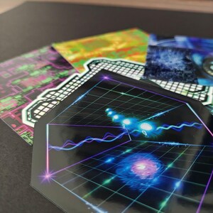 Holographic Dimension Jumping Sticker - Cyberpunk Sticker - Laptop ...