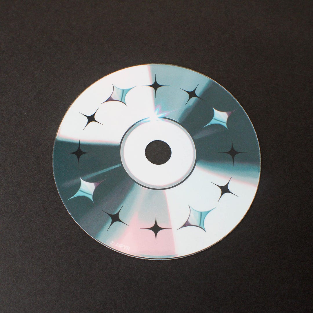 Y2K 2000s CD Sticker Retro Compact Disc Sticker Y2K Stickers 90s ...