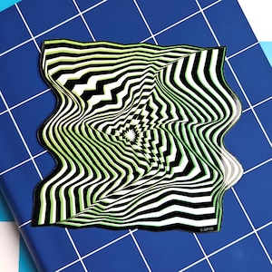 Psychedelic Twisted Illusion Sticker