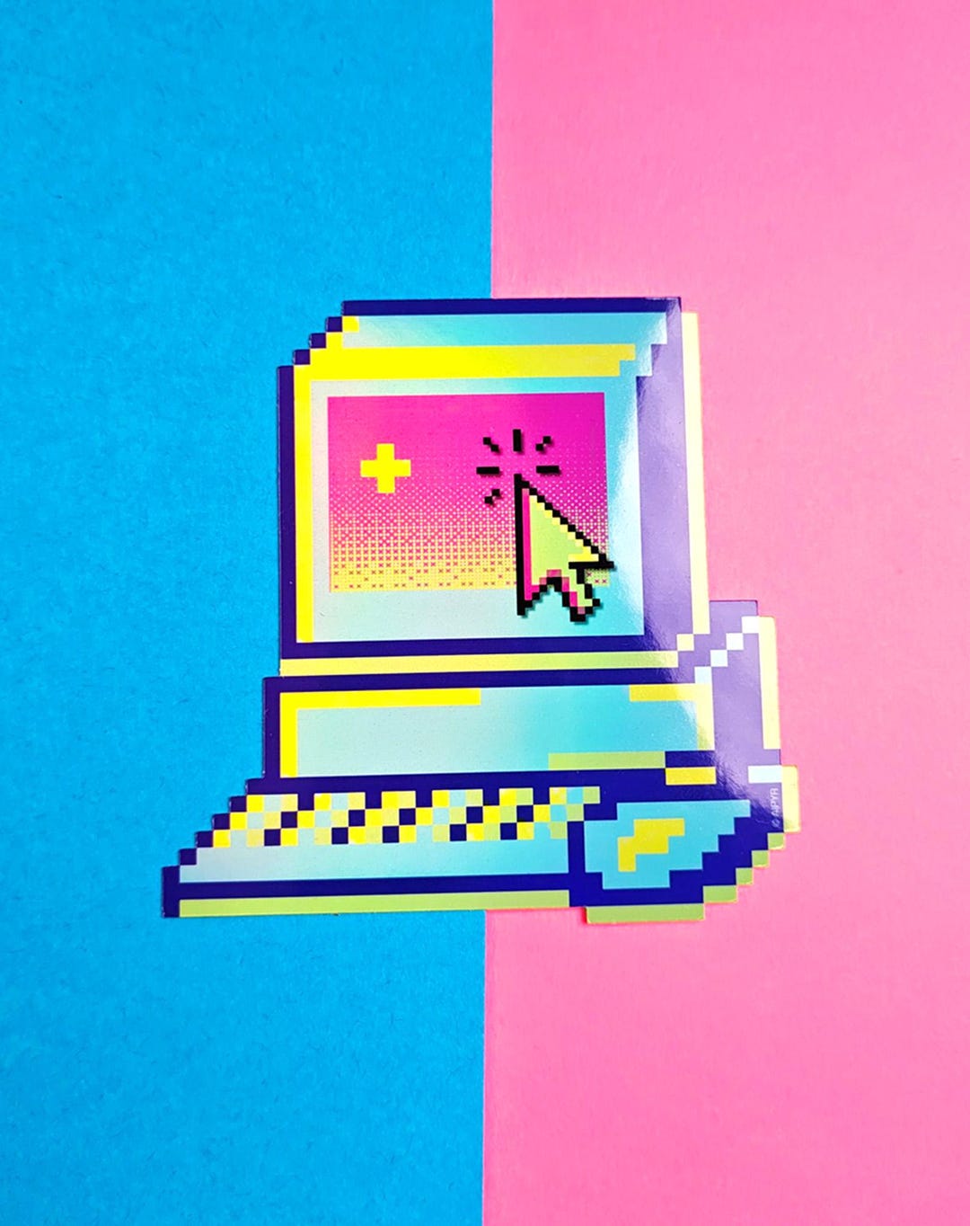 90s Retro Computer Sticker | Y2K Webcore Pixel Art - Etsy