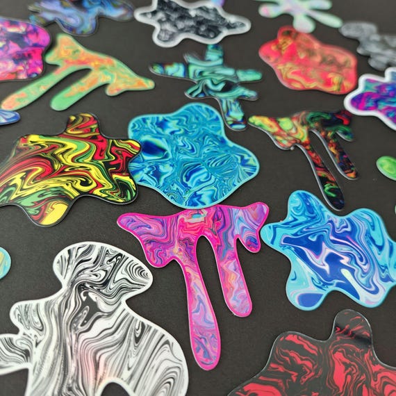 Psychedelic Mini Sticker Pack | Small Trippy Stickers