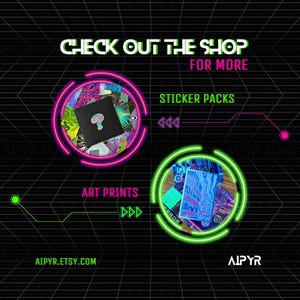 Holographic Dimension Jumping Sticker - Cyberpunk Sticker - Laptop ...