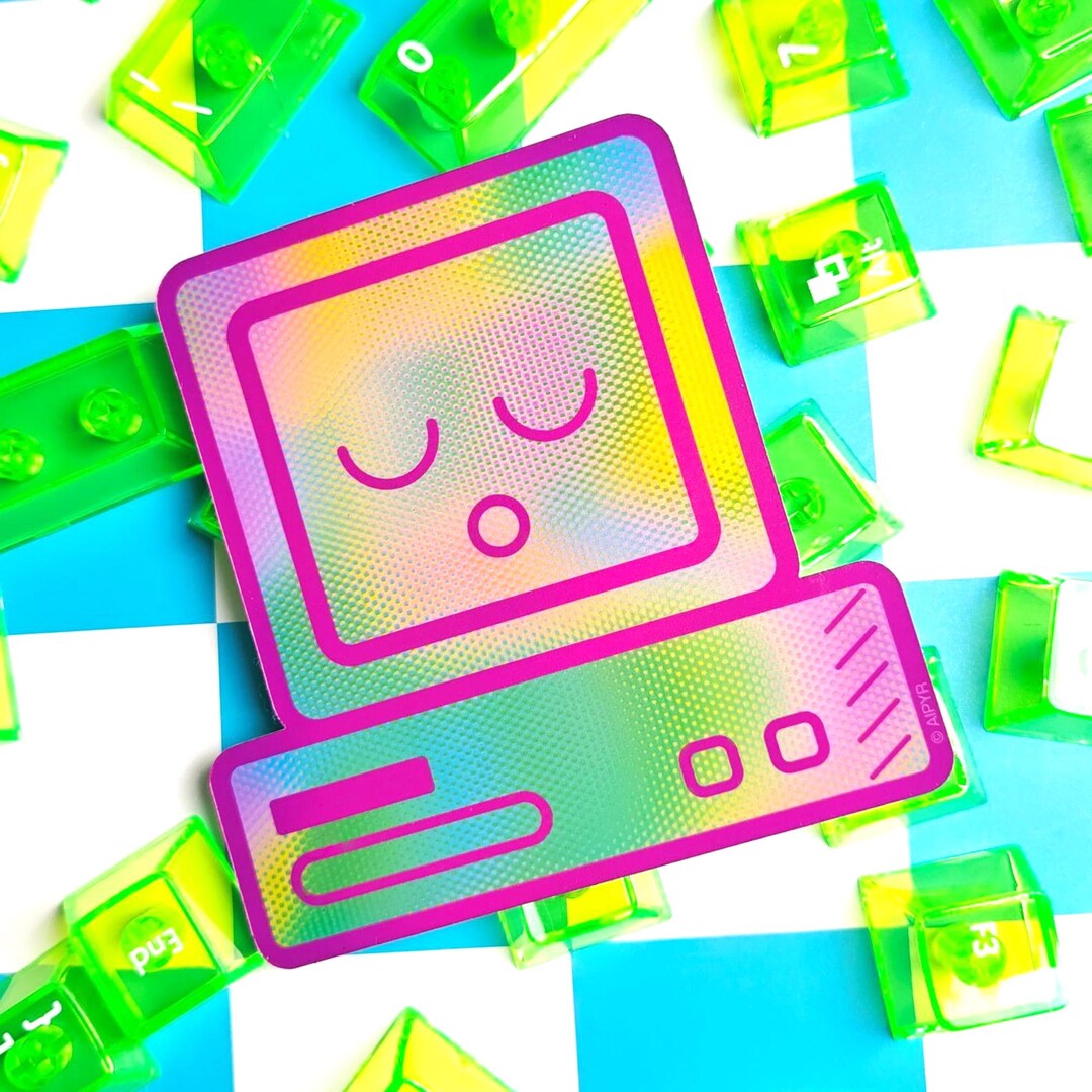 Webcore Stickers Rainbow Webcore Computer Sticker | Y2K Nostalgia, 90s Retro Stickers - Etsy