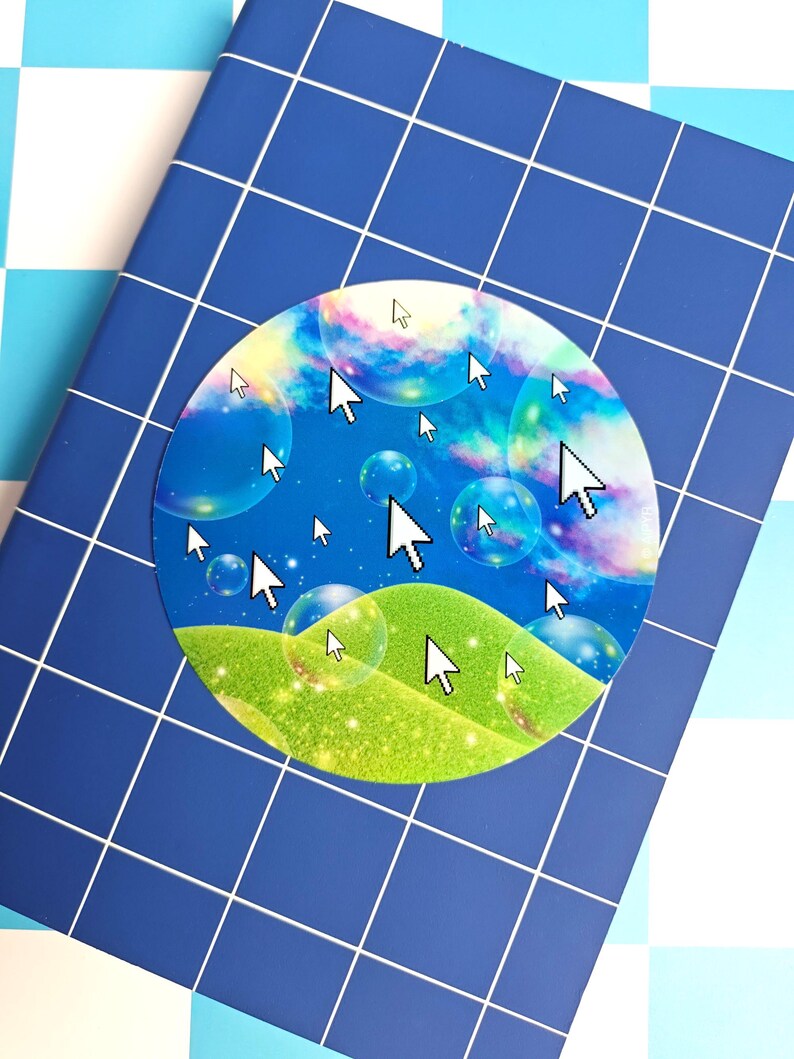 Webcore Stickers Webcore Dreams Holographic Sticker | Dreamy Retro Computer Nostalgia - Etsy