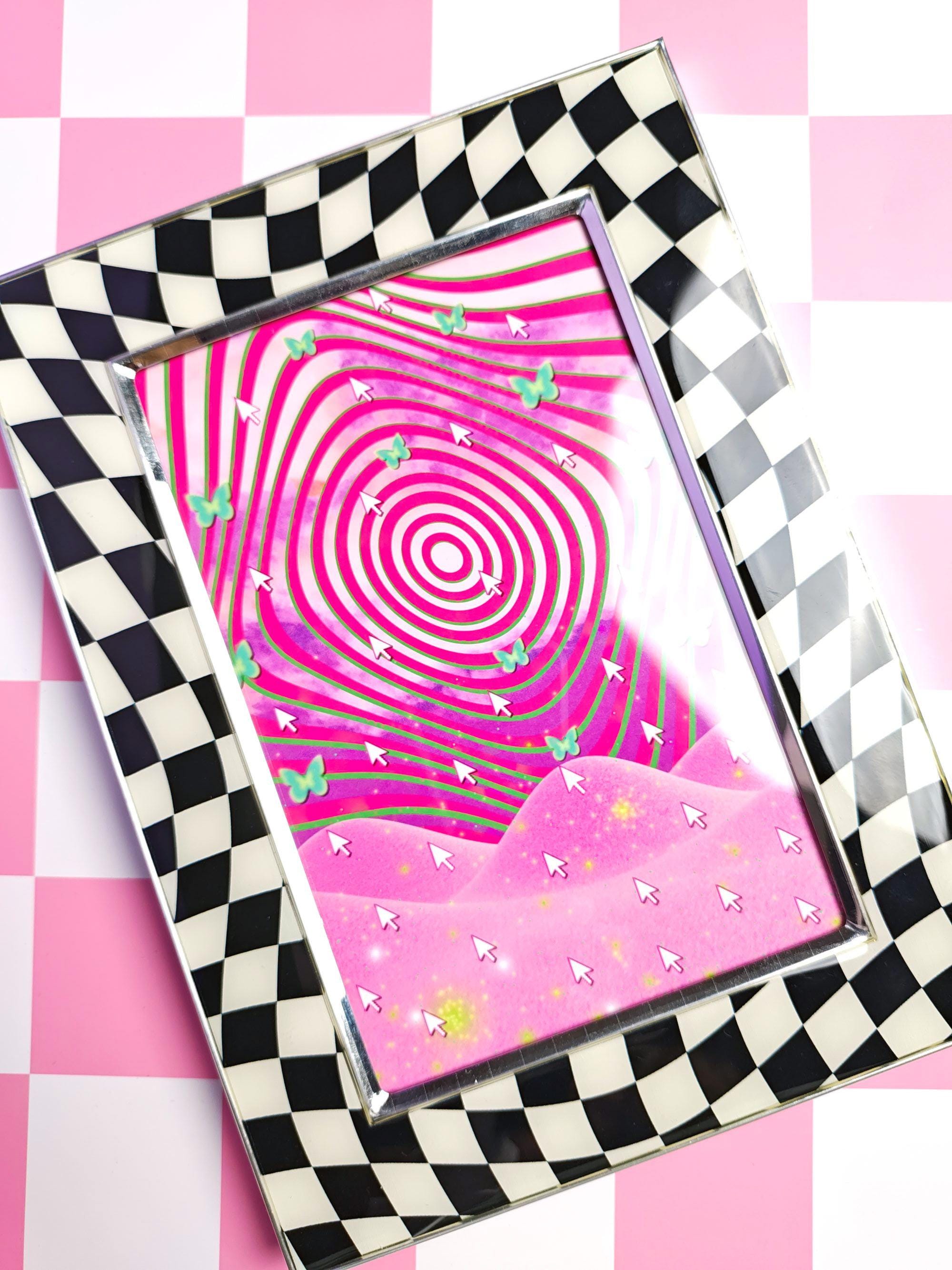 Pink Dreamcore Art Print | Frutiger Aero Decor, Retro Psychedelic ...