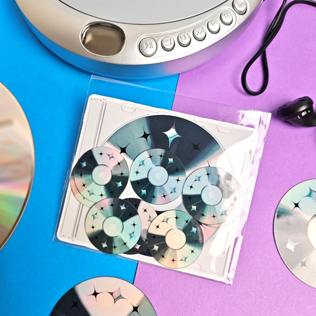 Retro Cds Mini Sticker Pack #1 | 1 Inch Y2K Stickers - Etsy