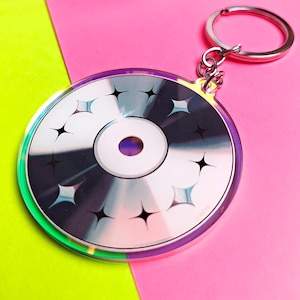 Y2K CD Keychain | 90s Nostalgia, Y2K Retro Tech, Mcbling Accessories