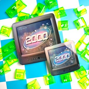 2000s Retro TV Holographic Stickers
