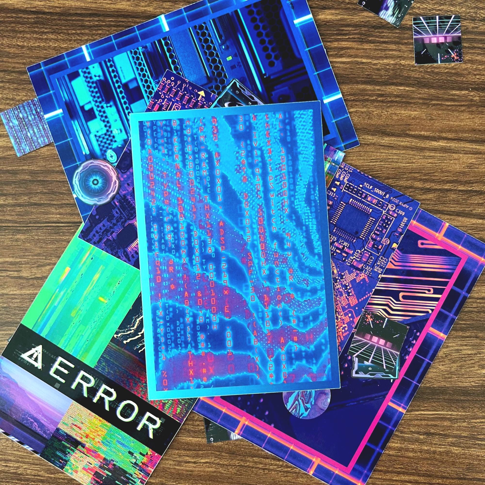 Cyberpunk Glitch - 4x6 Art Print