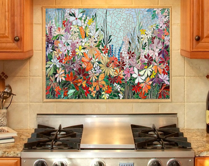 mosaic backsplash art