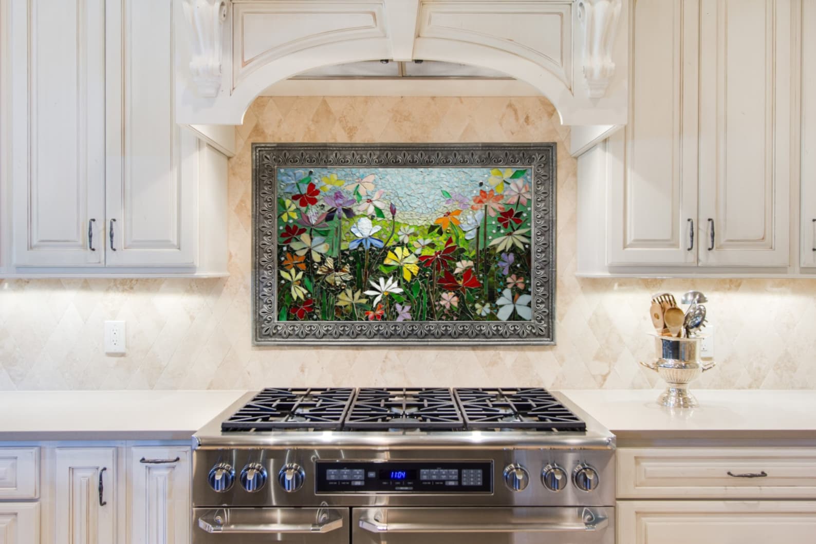 mosaic backsplash art