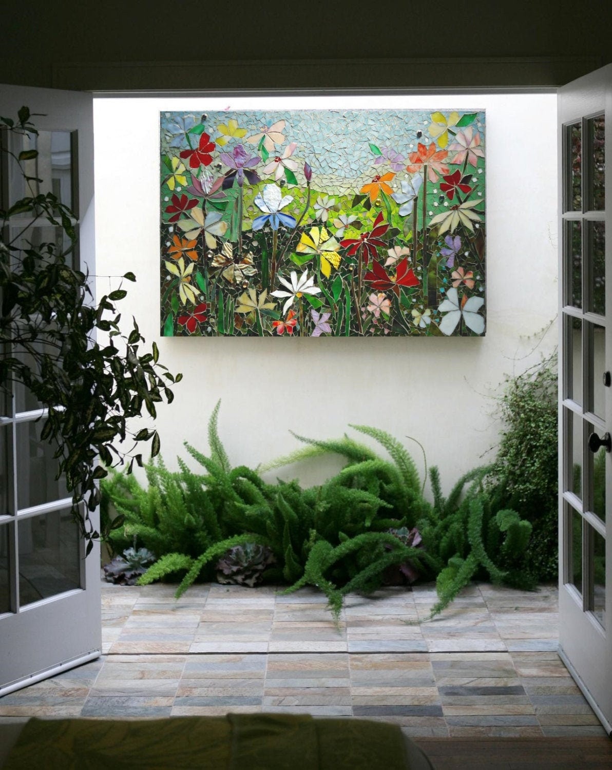 Mosaic wall sale art