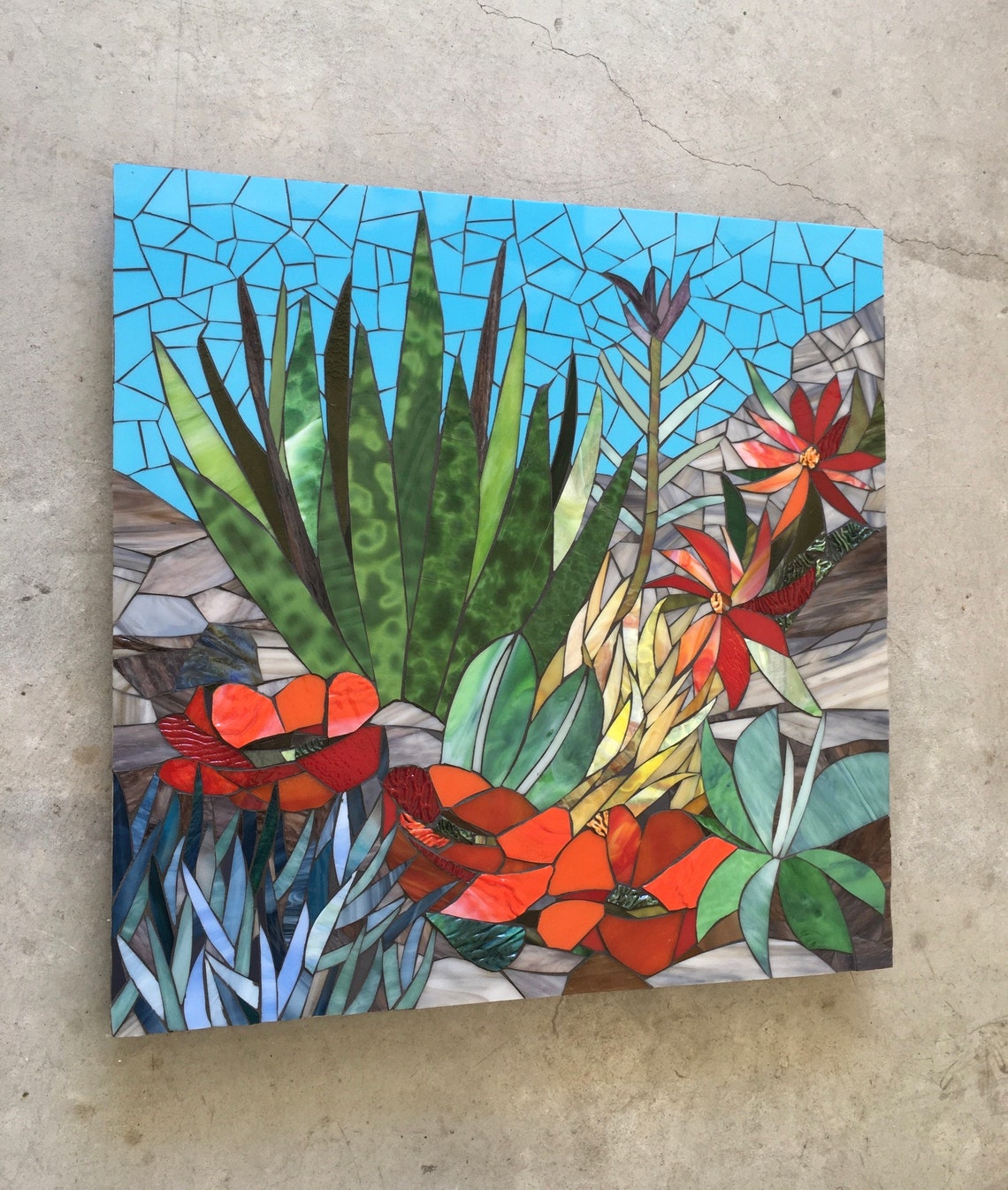 KITCHEN BACKSPLASH MOSAIC Wall Art Kitchen Backsplash Indoor Etsy