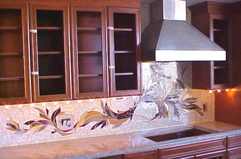 mosaic backsplash art
