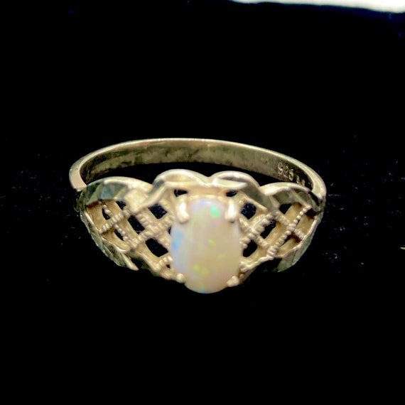 50% OFF! Vintage Opal Sterling Women's Ring, Size… - image 2