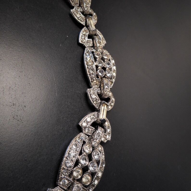 5 12 wrists MINT 1950/'s UpCycled Rhinestone Bracelet Small Wrists Vintage 1950/'s Clear Crystal Link Wedding Bracelet Wedding jewelry