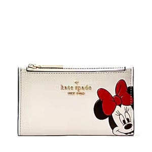 ¡50% de descuento! Cartera pequeña plegable delgada de Minnie Disney x Kate Spade New York