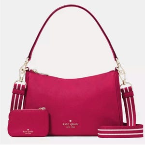 50% SALE! Kate Spade New York Rosie Umhängetasche, Pinke Pebbledleder Umhängetasche mit Kleingeldfach, NICE!