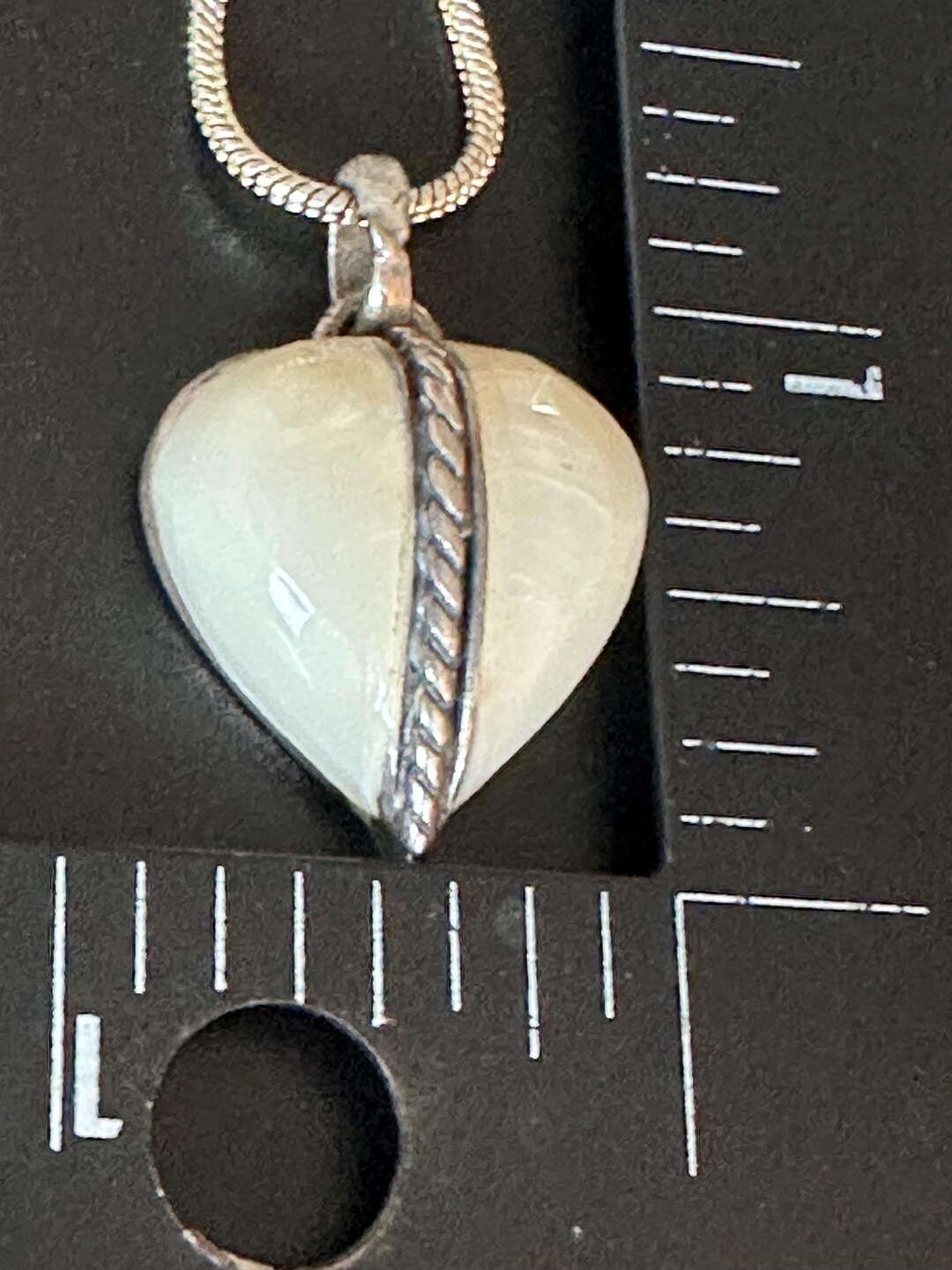 Vintage Sterling Silver Mother of Pearl Pendant Necklace, Mint! - Etsy
