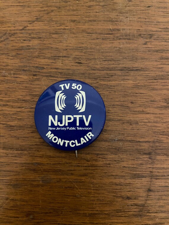 Vintage Collectible Pin Button: “NJPTV Montclair”