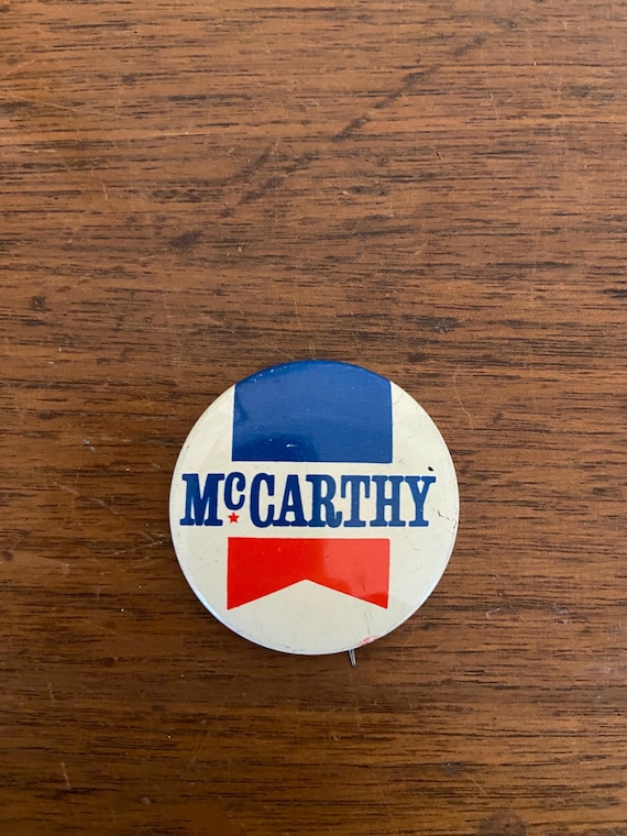 Vintage Collectible Pin Button, political: McCarthy presidential pin