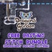 Basting Stitch Bundle (embroidery Files) | in the Hoop | With Photo ...