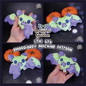 ITH Voodoo Batkin | 4x4 In the Hoop Embroidery Machine Pattern | With Photo Tutorial, Beginner Friendly