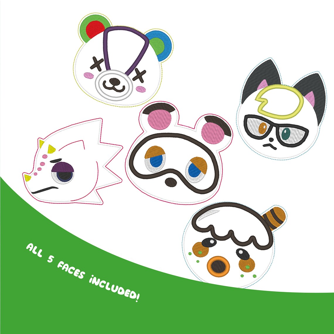 ITH Zipper Pouch Animal Crossing Embroidery Pattern 4x4 Etsy