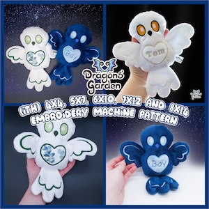 ITH Owlet | 4x4, 5x7, 6x10, 7x12 and 8x14 In the Hoop Embroidery Machine Pattern | With Photo Tutorial, Beginner Friendly