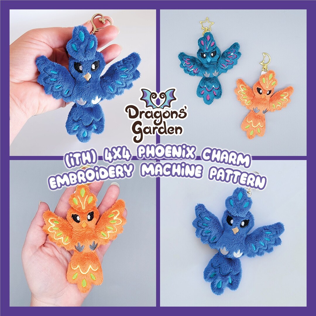 ITH Phoenix Charm Pattern | Adorable Legendary Fire Bird Plush in the ...