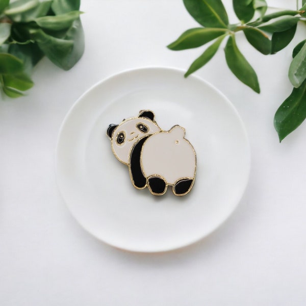 Panda Email Pin | Kleding Rugzak Pin | Handgemaakt | Cadeau Cadeau | Kerstmis | Dier schattig | Bloemen Natuur Insect | EP-43