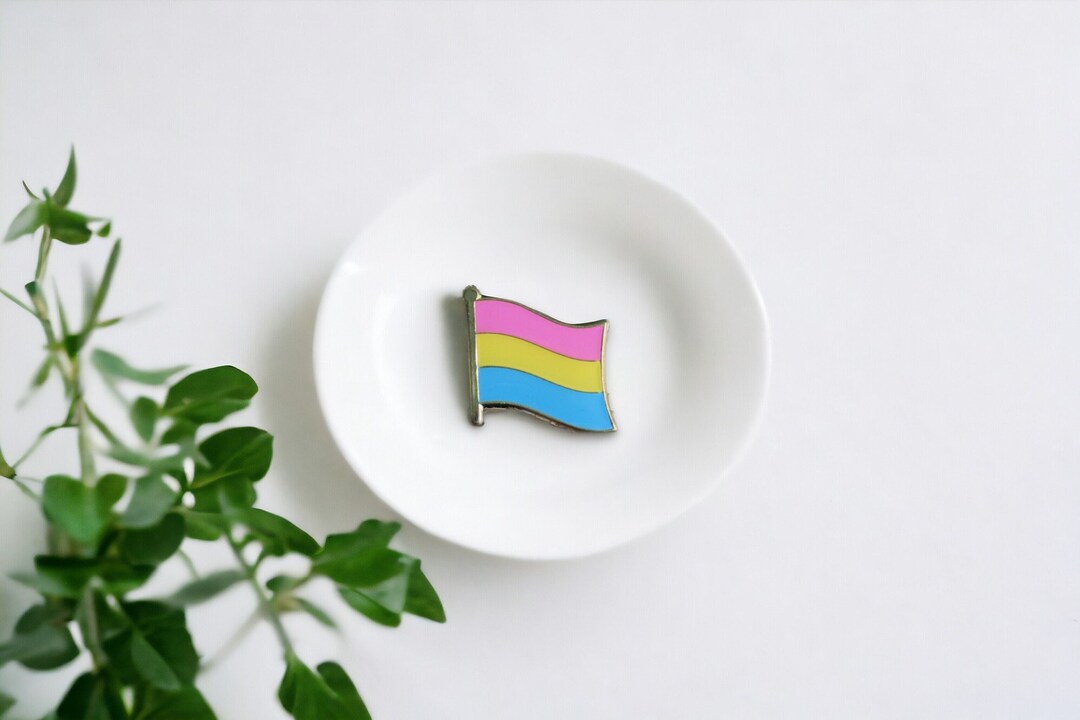 Pansexual Rainbow Flag Enamel Pin | Clothes Backpack Pin | Handmade ...