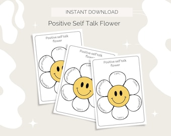 Positive Selbst-Gespräch-Blume: Deine Gedanken zu stärken