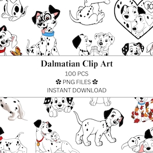 100 pcs Dalmatian Dog Bundle | PNG Files | Transparent PNG | Commercial Use