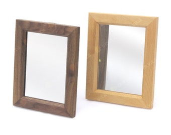 Wooden Frame Mirror with Stand