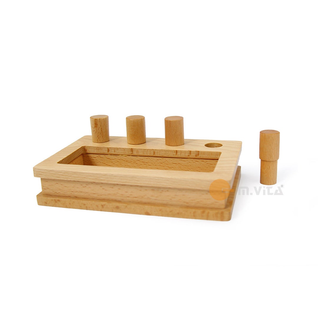Peg Box Montessori Material for Toddler Etsy