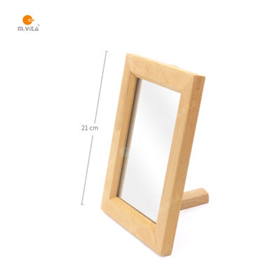Wooden Frame Mirror With Stand Etsy