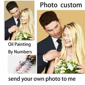 Custom paint by number | Paint by number kit | Paint by number kit adult | Paint by numbers | Diy paint by number | 24 Colors
